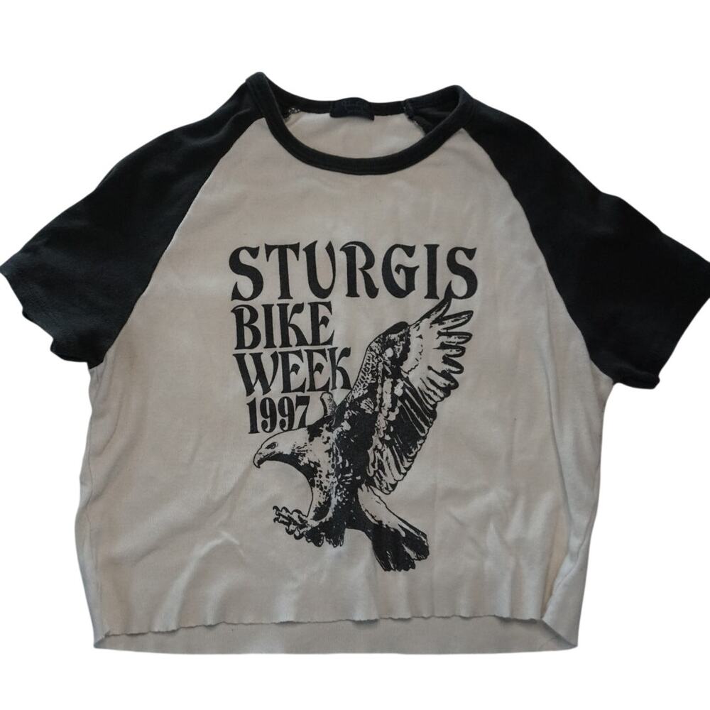 Brandy Melville strugis bike week 1997 graphic raglan t shirt